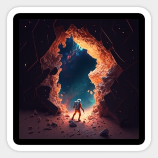 Exploring the Interdimensional Rift - Space Adventures #7 Sticker